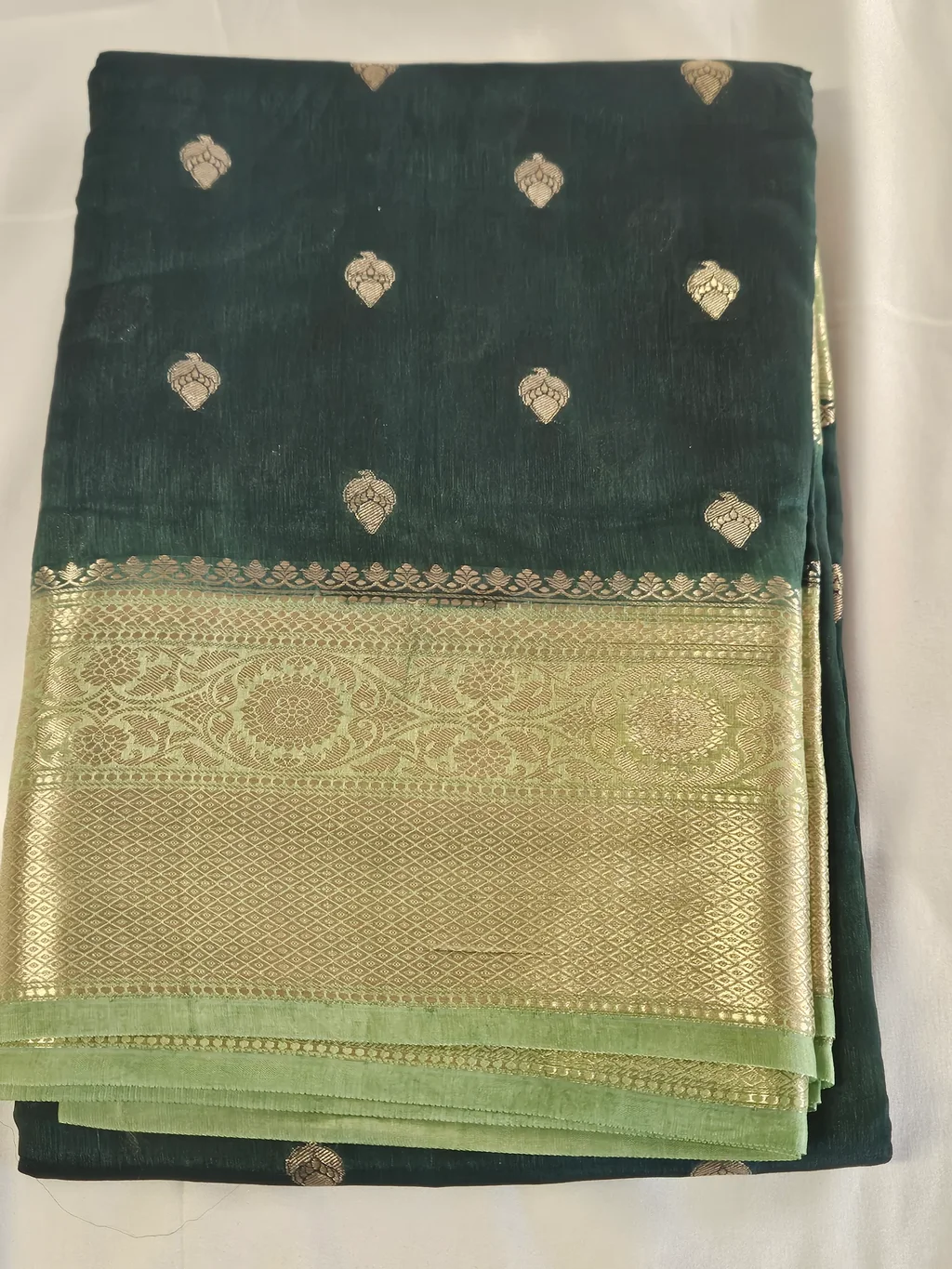 Pure Raw Mango Silk Saree - Handwoven Wedding Luxury - ethnic Indian fashion from Swathi Design