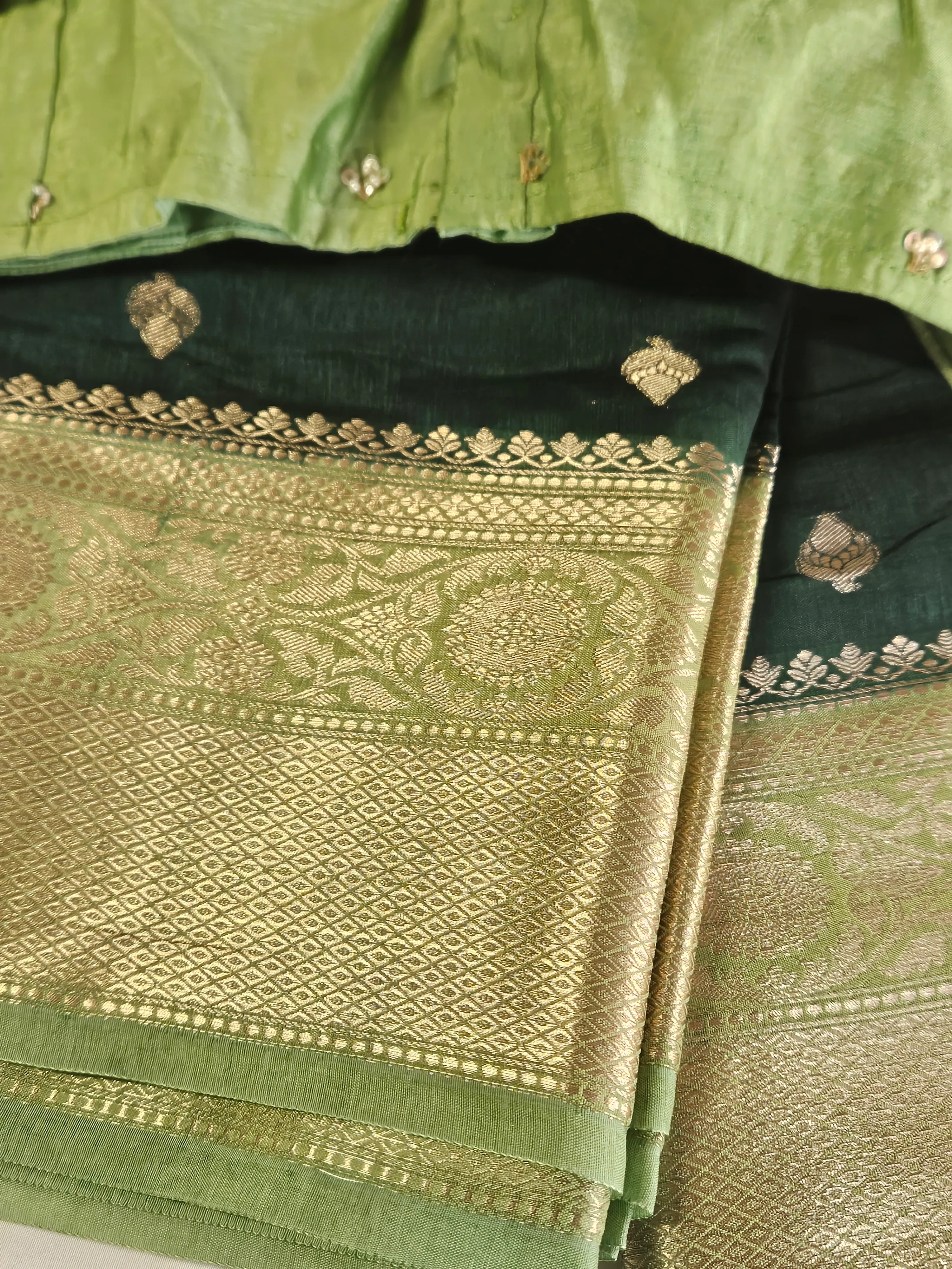 Handwoven pure raw mango silk saree in radiant golden yellow with intricate gold zari border and traditional motifs