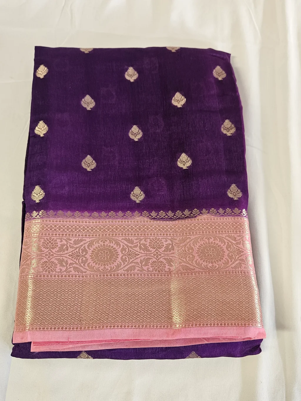 Luxurious Handwoven Pure Mango Raw Silk Saree – Regal Indian Elegance - ethnic Indian fashion from Swathi Design
