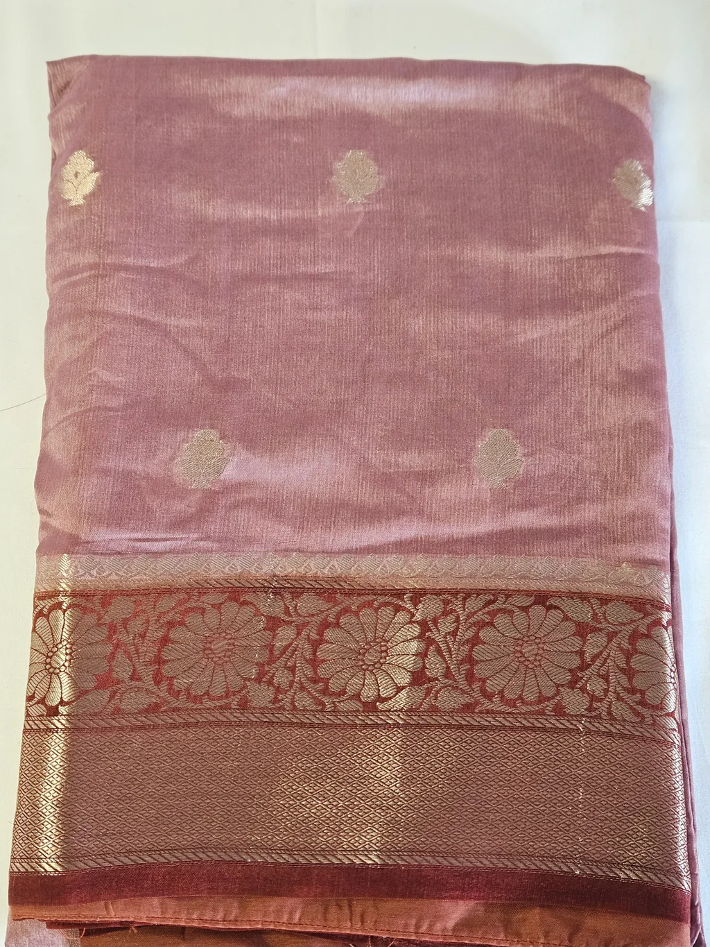 Handwoven Pure Raw Mango Silk Saree - Luxury Ethnic Wear - ethnic Indian fashion from Swathi Design