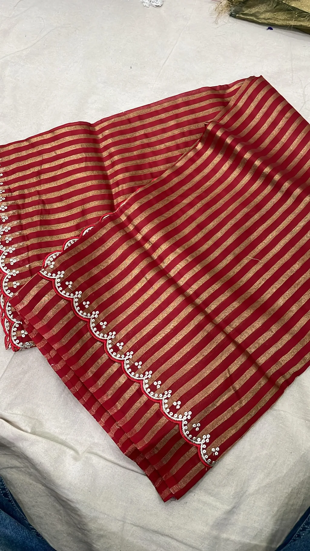 Pure Banarasi Kora Tissue Saree with Zari Detailing for Celebrations - ethnic Indian fashion from Swathi Design