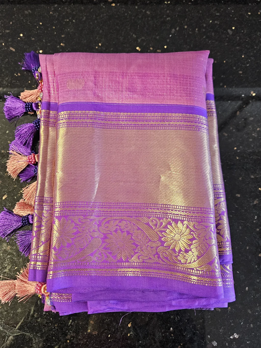 Pure Kanchipuram Silk Wedding Saree with Zari Work - ethnic Indian fashion from Swathi Design