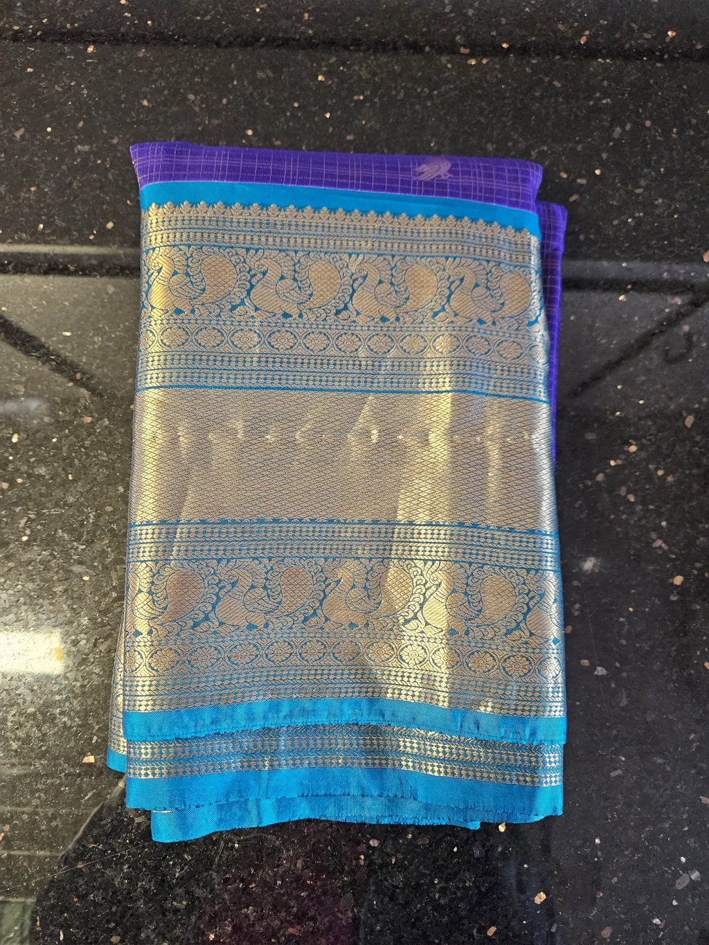Pure Kanchipuram Silk Wedding Saree with Golden Zari - ethnic Indian fashion from Swathi Design