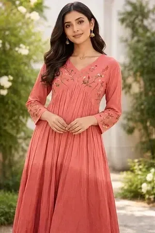 Handcrafted Pastel Mul Cotton Kurta Set – Perfect for Festive Elegance - ethnic Indian fashion from Swathi Design