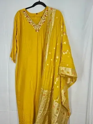 Pure Dola Silk Indian Gown – Elegant Wedding & Festive Wear for Women - ethnic Indian fashion from Swathi Design