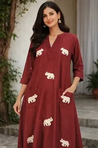 Handcrafted Mul Cotton Ethnic Frock – Festive Elegance - ethnic Indian fashion from Swathi Design