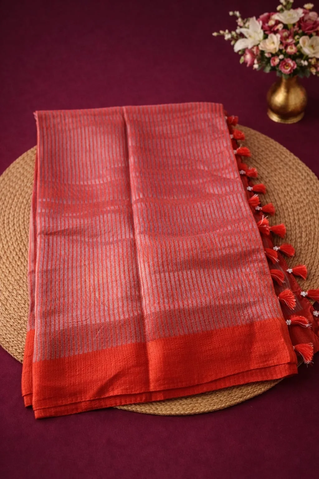 Pure Banarasi Silk Tissue Saree for Weddings & Festivals - ethnic Indian fashion from Swathi Design