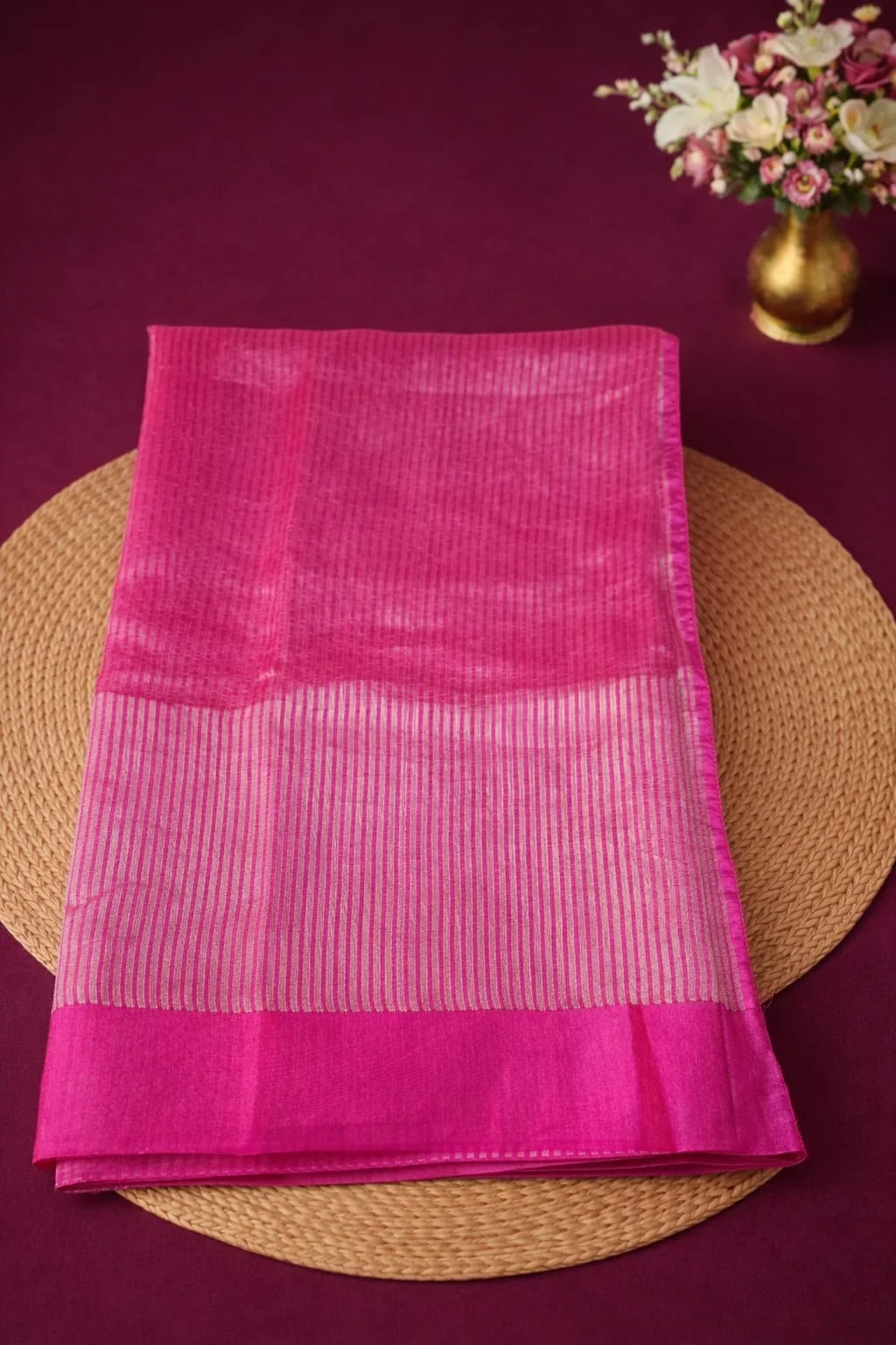 Elegant Pure Banarasi Kora Tissue Silk Saree for Weddings & Festivals - ethnic Indian fashion from Swathi Design