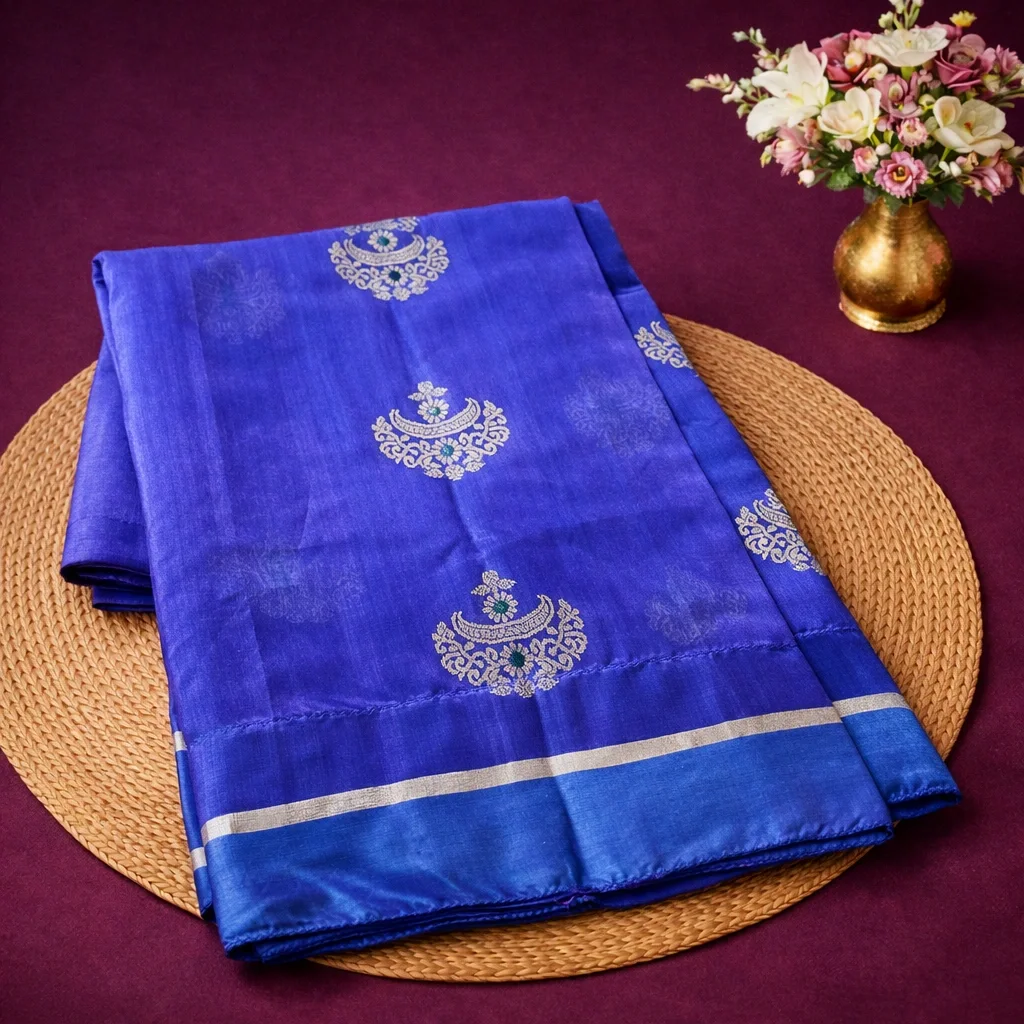 Pure Chanderi Pattu Silk Saree – Handwoven Indian Wedding & Festive Elegance - ethnic Indian fashion from Swathi Design