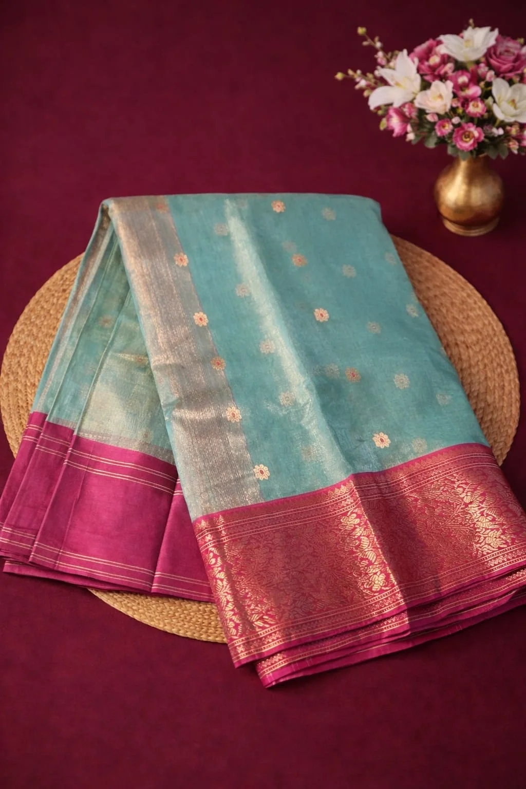 Pure Chanderi Pattu Silk Saree – Handwoven Traditional Indian Saree for Special Occasions - ethnic Indian fashion from Swathi Design